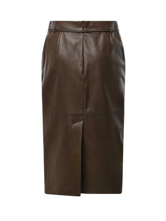 26FW 막스마라 미디 스커트 2621406011600 003 Khaki green - MAX MARA