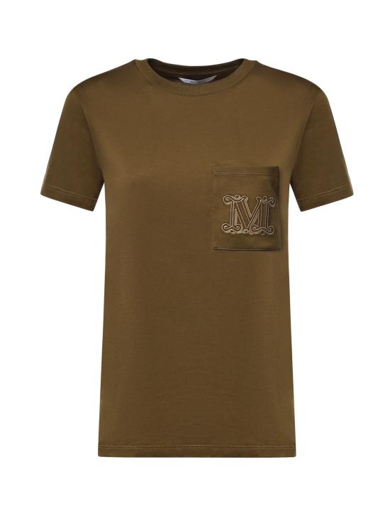 26FW 막스마라 반팔 티셔츠 2621946051600 006 kaki green