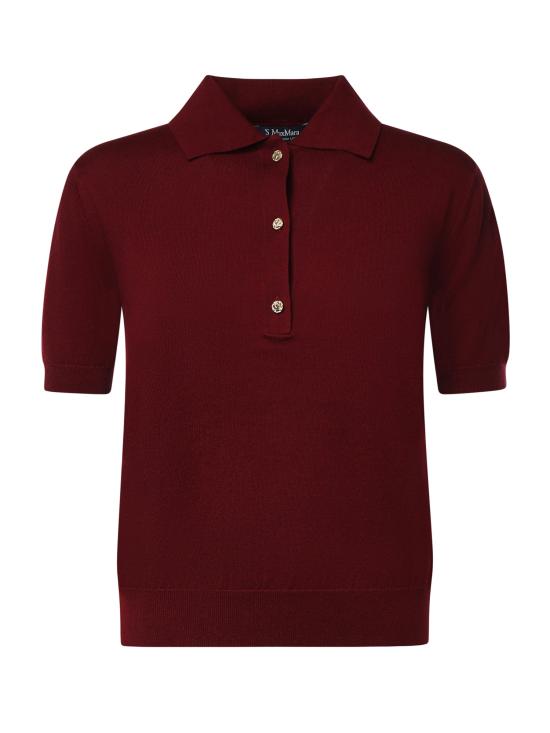 26FW 에스막스마라 폴로 티셔츠 2629366051600 002 RUBY