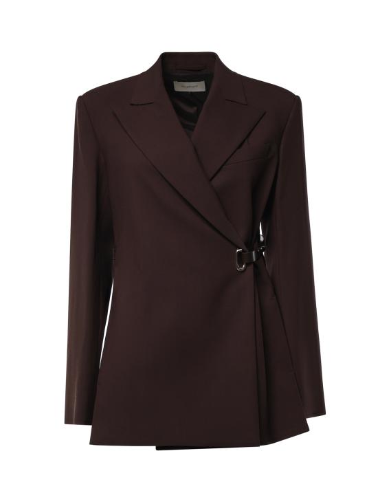 26FW 스포트막스 수트 자켓 2622046011600 002 CHOCOLATE