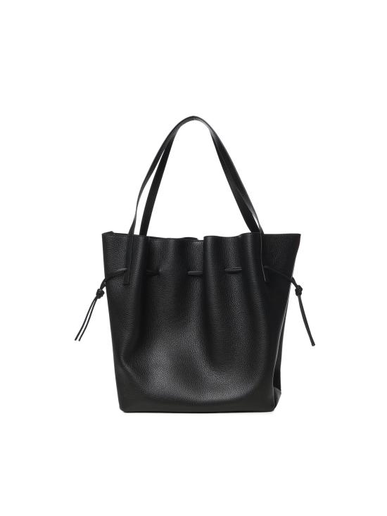 26FW 유제피 숄더백 SCALLOP TOTE PEBBLE GRAIN LEATHER BLACK - YUZEFI