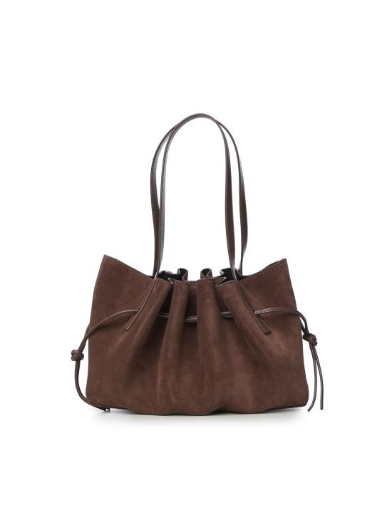 26FW 유제피 숄더백 SCALLOP SHOULDER BAG SUEDE NUTMEG - YUZEFI