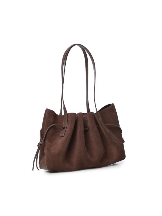 26FW 유제피 숄더백 SCALLOP SHOULDER BAG SUEDE NUTMEG - YUZEFI