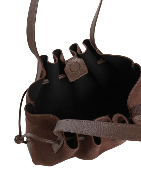 26FW 유제피 숄더백 SCALLOP SHOULDER BAG SUEDE NUTMEG - YUZEFI