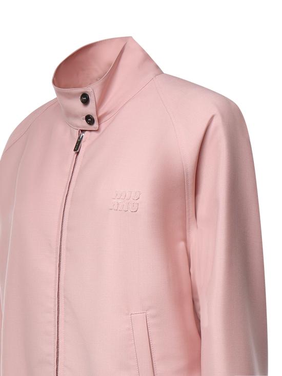 26FW 미우미우 키드 모헤어 블루종 자켓 ML1571 12I1F0924 PEACH - MIU MIU