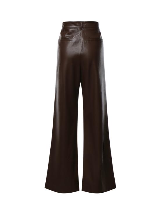 26FW 안다마네 가죽 팬츠 T200430A TNP152641 DARK BROWN - ANDAMANE