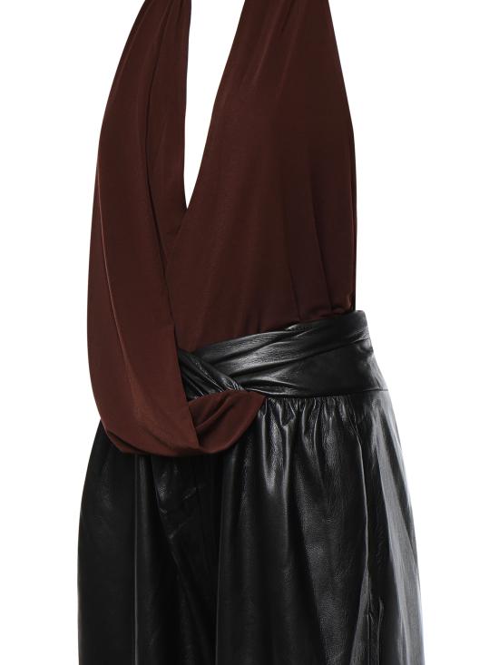26FW 안다마네 점프수트 T200123A TJP199641 Brown black - ANDAMANE