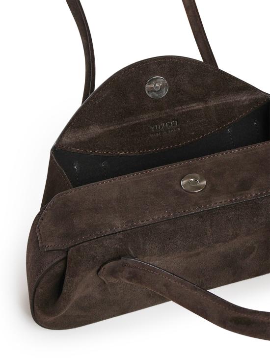 26FW 유제피 숄더백 OYSTER SHOULDER BAG MINI SUEDE GANACHE - YUZEFI