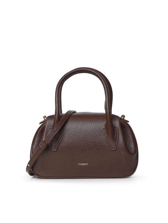 26FW 유제피 가방 OYSTER MINI DUFFLE PEBBLE GRAIN LEATHER ESPRESSO