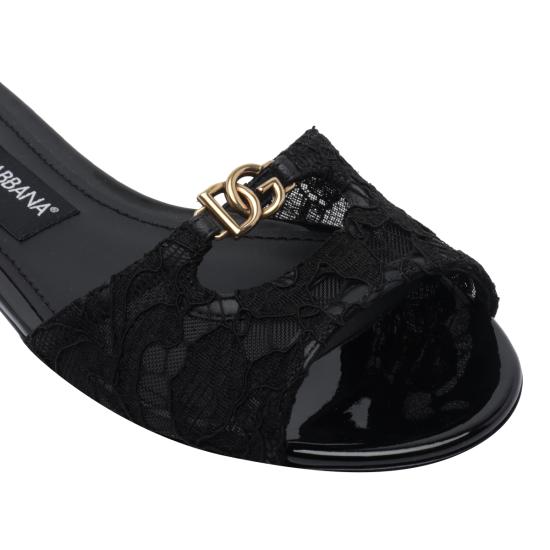 26FW 돌체앤가바나 뮬/슬리퍼 CQ0684 A06108B956 BLACK - DOLCE & GABBANA