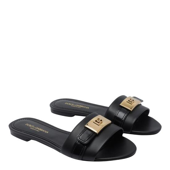 26FW 돌체앤가바나 뮬/슬리퍼 CQ0731 A3S7080999 BLACK - DOLCE & GABBANA