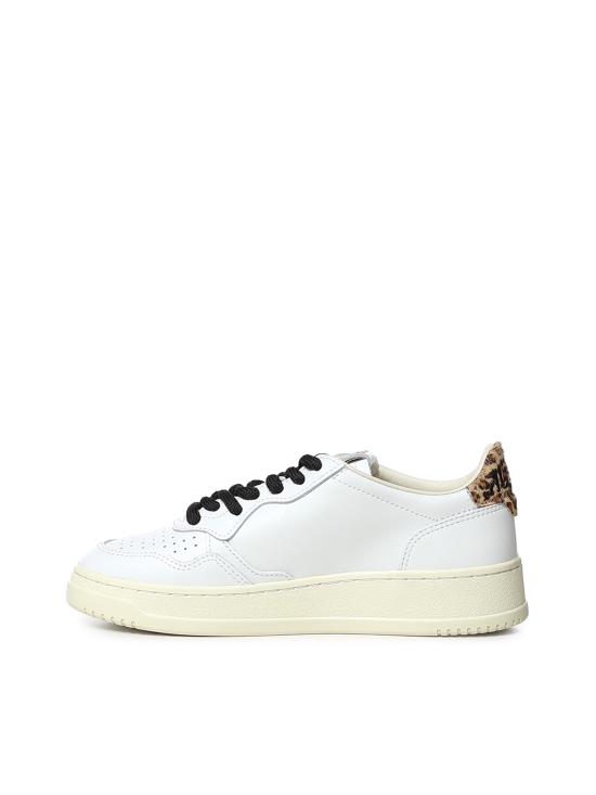 26FW 오트리 메달리스트 로우 레더 스니커즈 AULW OC02 White leopard - AUTRY