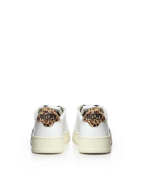 26FW 오트리 메달리스트 로우 레더 스니커즈 AULW OC02 White leopard - AUTRY