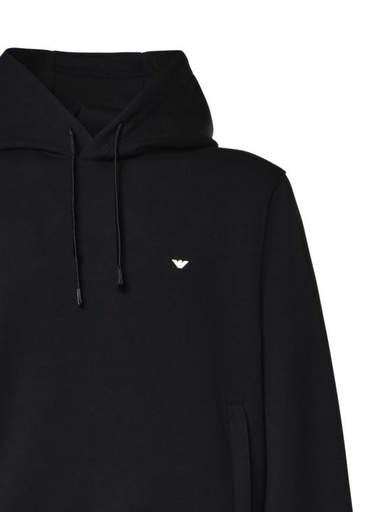 26FW 엠포리오 아르마니 후드 티셔츠 AF10013 EM004531UC001 BLACK - EMPORIO ARMANI