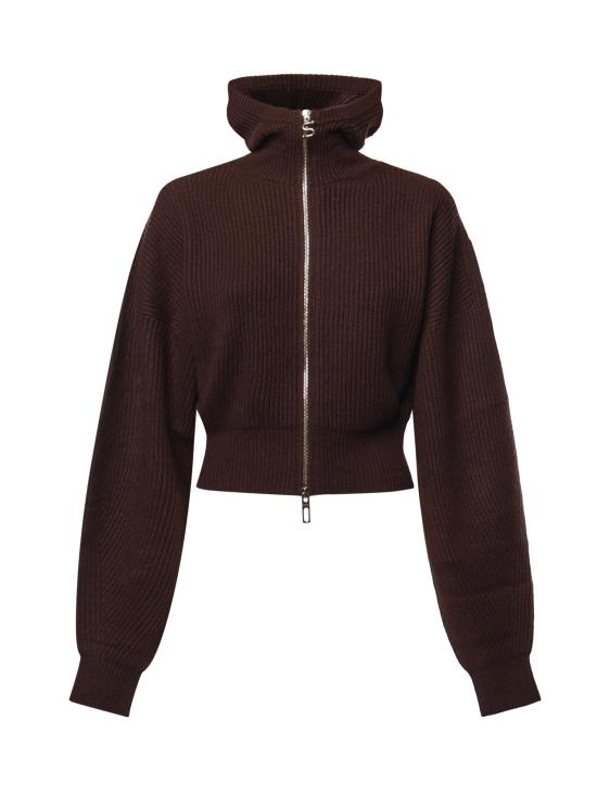 26FW 스포트막스 자켓 2622346022600 004 CHOCOLATE
