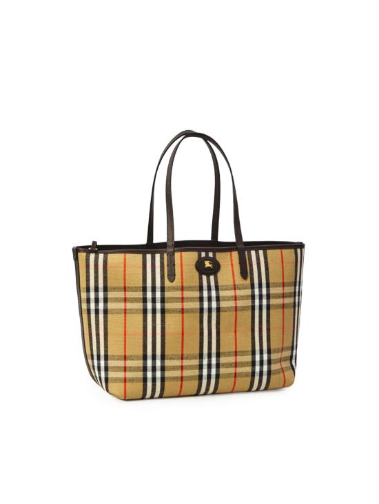 26SS 버버리 미디움 리버시블 블룸즈버리 토트백 8119598 C1762 Peat Brown Sand Beige - BURBERRY