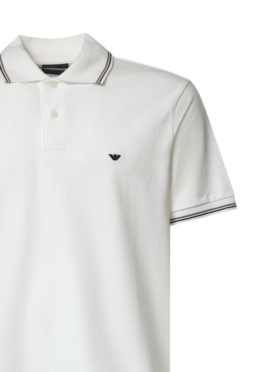 26SS 엠포리오 아르마니 폴로 티셔츠 AF23090 EM004607U0003 WHITE - EMPORIO ARMANI