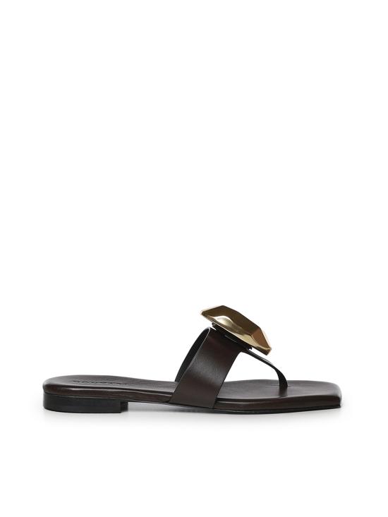 26SS DONNARI' 뮬/슬리퍼 GD56B FONDENTE ORO DARK BROWN