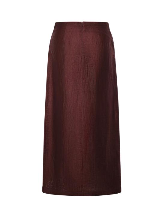 26SS 오또다메 롱 스커트 DN6288 MERLOT - OTTOD'AME