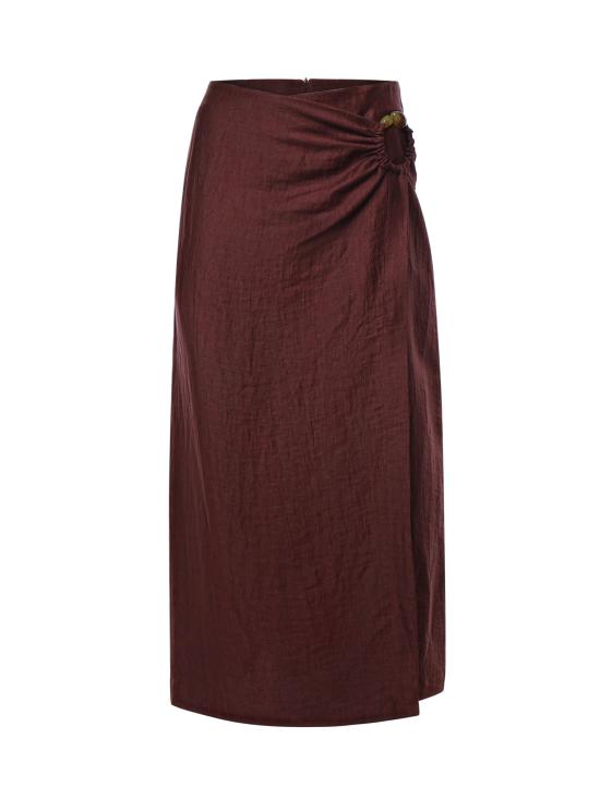 26SS 오또다메 롱 스커트 DN6288 MERLOT