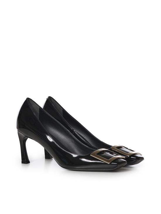26FW 로저비비에 트럼펫 메탈 버클 펌프스 RVW40015280D1P B999 BLACK - ROGER VIVIER