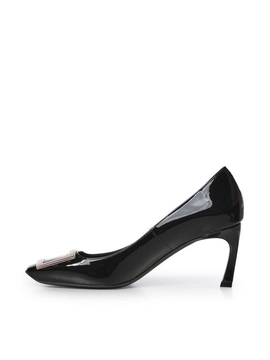 26FW 로저비비에 트럼펫 메탈 버클 펌프스 RVW40015280D1P B999 BLACK - ROGER VIVIER