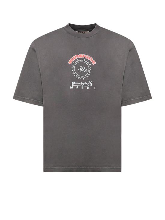 26FW 마르니 반팔 티셔츠 HUJY0223GP USCZ30TCN55 ANTHRACITE