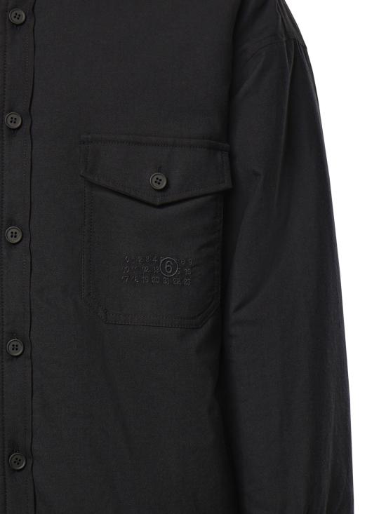 26FW MM6 메종마르지엘라 셔츠 SH0DT0045 MTN193962 Anthracite black - MM6 MAISON MARGIELA