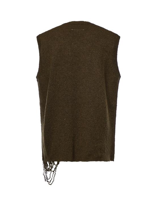 26FW MM6 메종마르지엘라 베스트 SH0FB0026 M13283727S KHAKI - MM6 MAISON MARGIELA