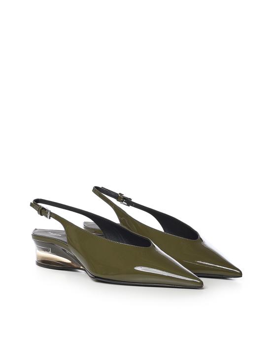 26FW 알라이아 플랫 슈즈 AA3G3004I037 U21 VERT CAMOUFLAGE - ALAIA