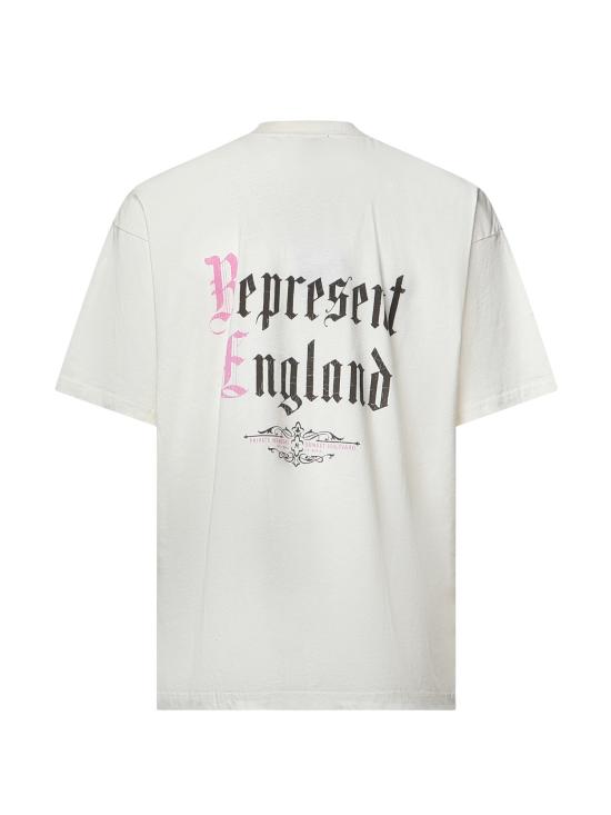 26FW 리프레젠트 반팔 티셔츠 MLM101231 72 FLAT WHITE - REPRESENT