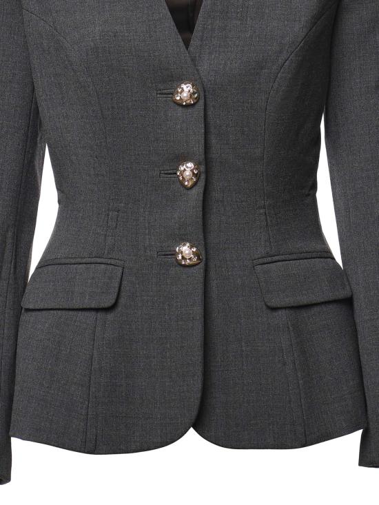 26FW 셀프 포트레이트 수트 자켓 AW26081J GR GREY - SELF PORTRAIT
