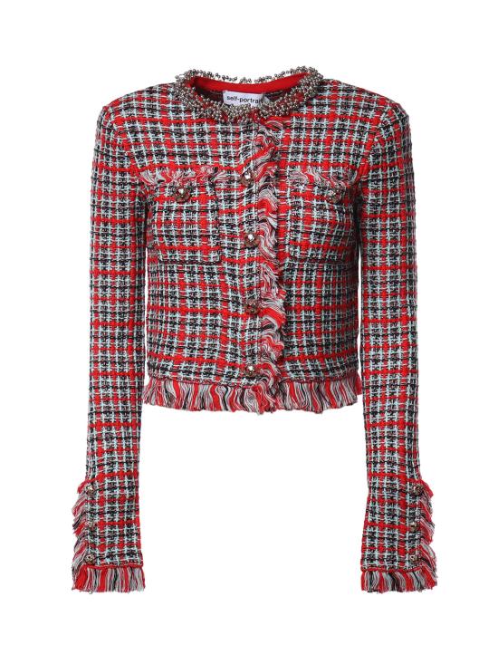 26FW 셀프 포트레이트 수트 자켓 AW26146J R RED