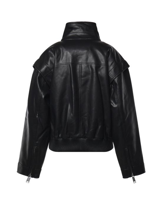26FW 셀프 포트레이트 가죽 자켓 AW26120J B BLACK - SELF PORTRAIT