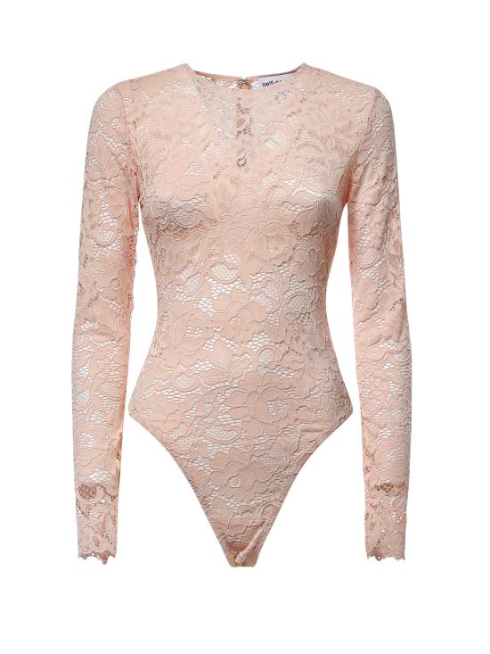 26FW 셀프 포트레이트 바디수트 티셔츠 PF26138BS BG BEIGE