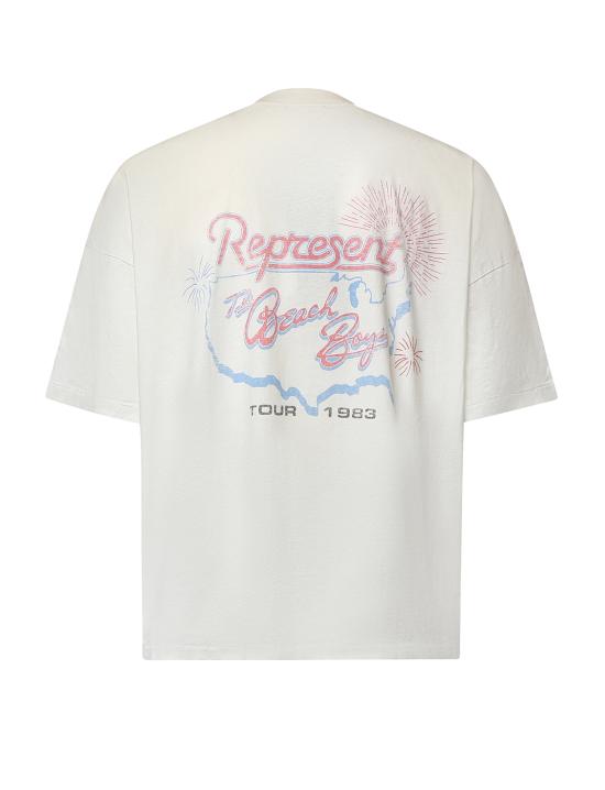 26FW 리프레젠트 반팔 티셔츠 MLM101225 30 Washed Ecru - REPRESENT