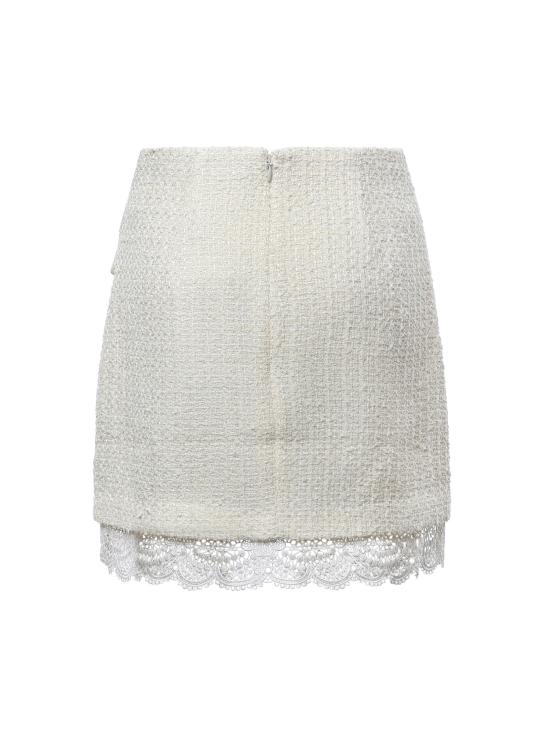 26FW 셀프 포트레이트 숏 스커트 PF26002SK C CREAM - SELF PORTRAIT