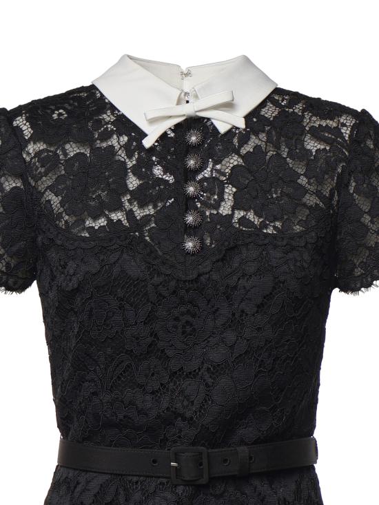 26FW 셀프 포트레이트 미디 원피스 AW26019MA B BLACK - SELF PORTRAIT