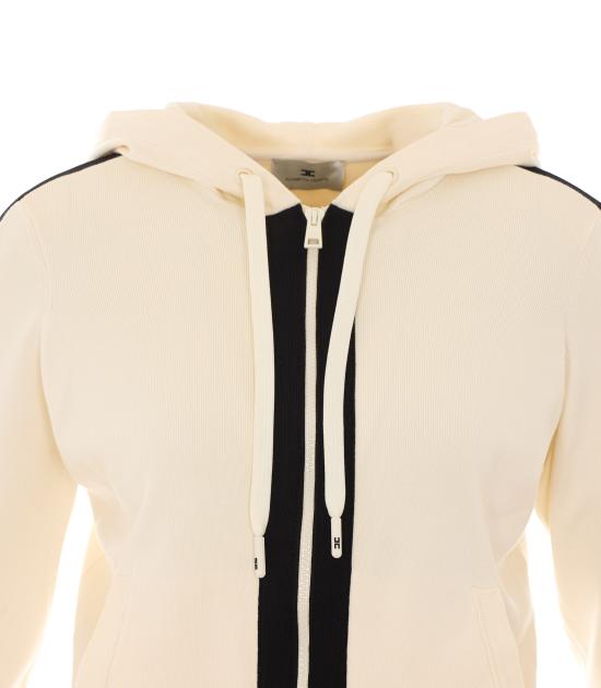 26FW 엘리자베타프랜치 후드 티셔츠 MK15S66E2 E84 WHITE - ELISABETTA FRANCHI