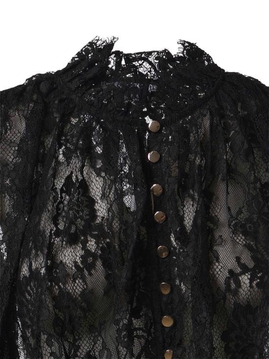 26FW 셀프 포트레이트 블라우스 AW26009TC B BLACK - SELF PORTRAIT