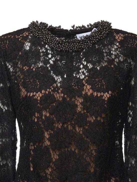 26FW 셀프 포트레이트 숏 원피스 AW26045S B BLACK - SELF PORTRAIT
