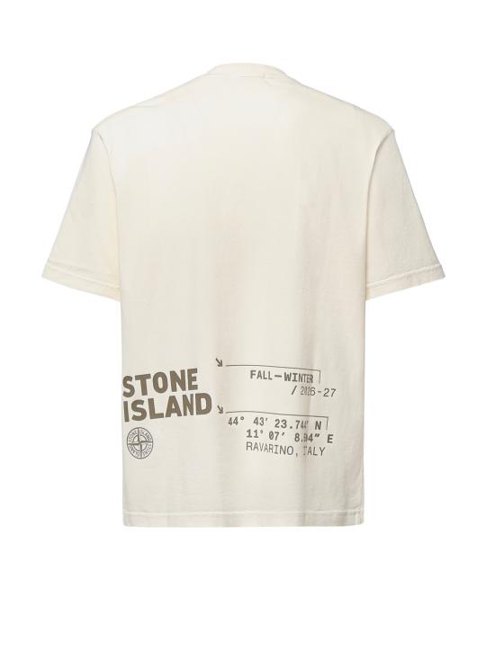 26FW 스톤 아일랜드 반팔 티셔츠 L2S152100001 S0480V0093 IVORY - STONE ISLAND