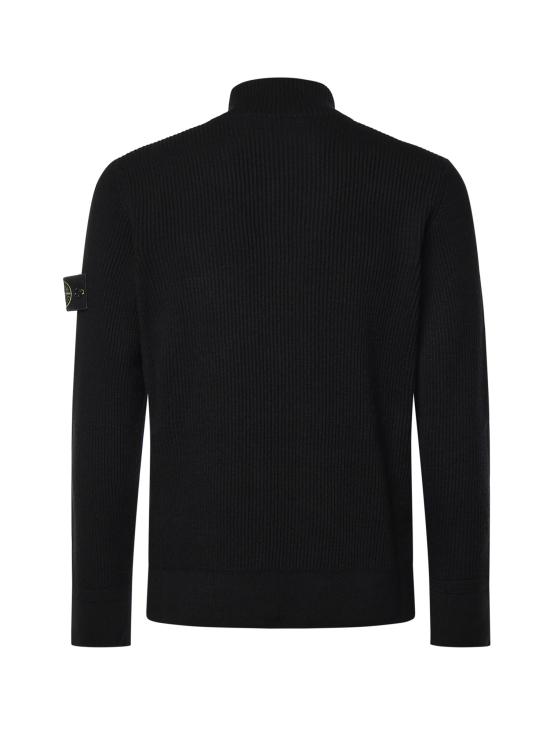 26FW 스톤 아일랜드 와펜패치 버진 울 가디건 L2S155100017 S00C2V0029 BLACK - STONE ISLAND