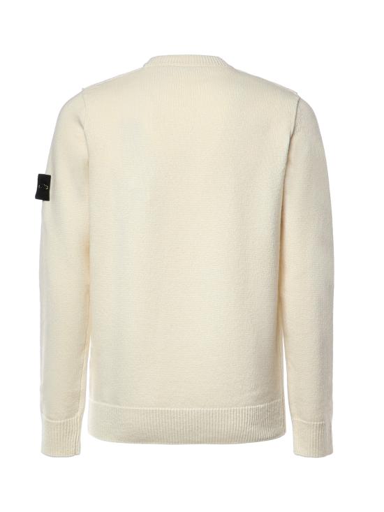 26FW 스톤 아일랜드 램스울 립드 트림 레귤러 핏 크루넥 점퍼 L2S155100072 S00A3V0093 IVORY - STONE ISLAND