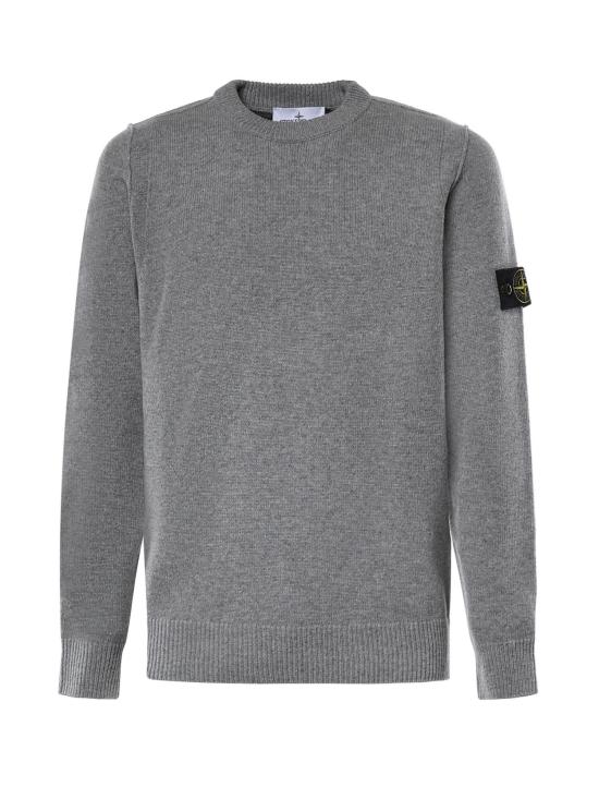 26FW 스톤 아일랜드 램스울 립드 트림 레귤러 핏 크루넥 점퍼 L2S155100072 S00A3V0M60 GREY