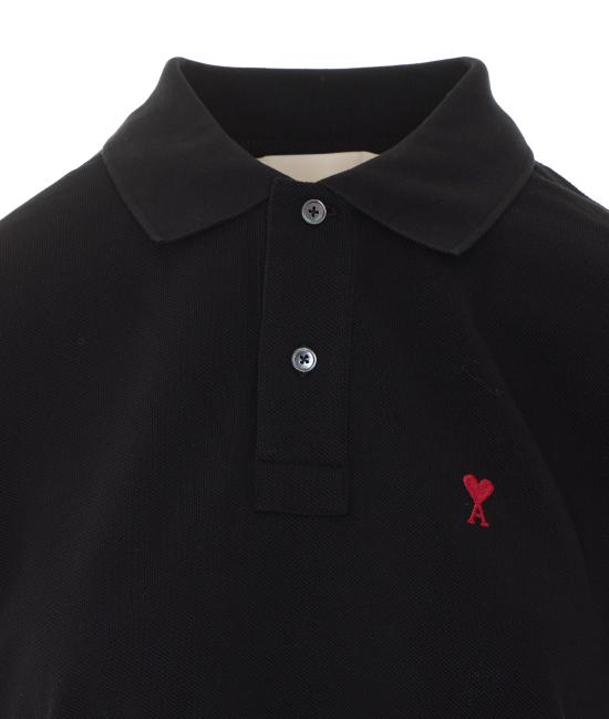26FW 아미 알렉산드르 마티우시 폴로 티셔츠 BFUPL001 760001 Black - AMI ALEXANDRE MATIUSSI
