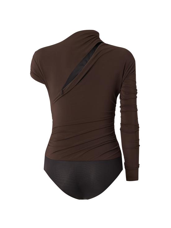 26FW 핑코 바디수트 티셔츠 107527 A2GSL72 BROWN - PINKO
