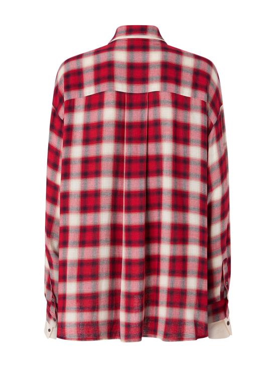 26FW 핑코 셔츠 107383 A3HJRZ5 MULTICOLOR RED BLACK - PINKO