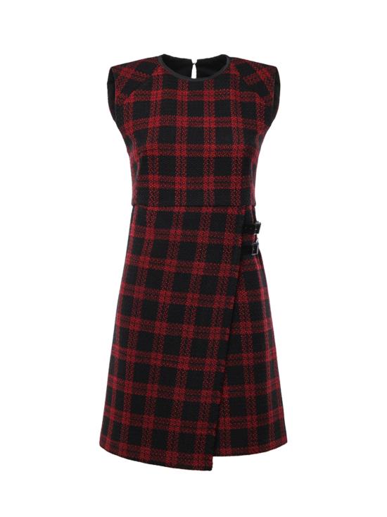 26FW 핑코 숏 원피스 107498 A3GNZR4 Multicolor Black Red