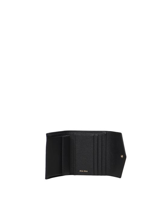 26FW 미우미우 스몰 레더 월렛 5MH040 ADT7F0002 BLACK - MIU MIU